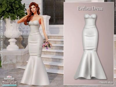 Evelina Dress By Wisteriasims Sims 4 CC