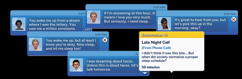 Enhanced Phone Call Experience in The Sims 6 sims 4 cc extended phone calls 8