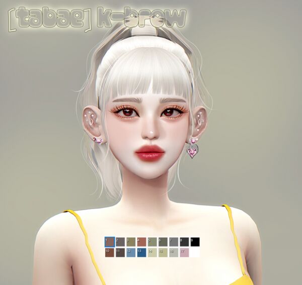 Stylish Eyebrow by Tabae K 1 Stylish Eyebrow by Tabae K Sims 4 CC