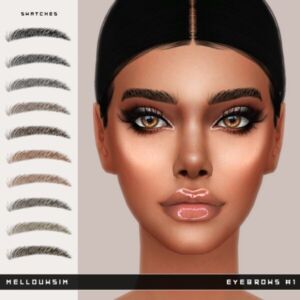 Stylish Eyebrows #1 by Mellouwsim Sims 4 CC