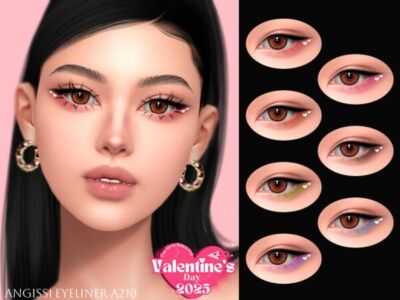 Stunning Eyeliner A210 by Angissi Sims 4 CC