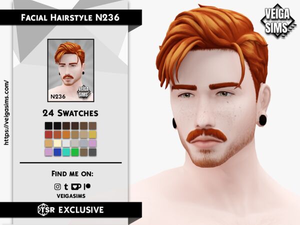 Facial Hair Style N236: The Perfect Grooming Option! 1 Facial Hair Style N236: The Perfect Grooming Option! Sims 4 CC