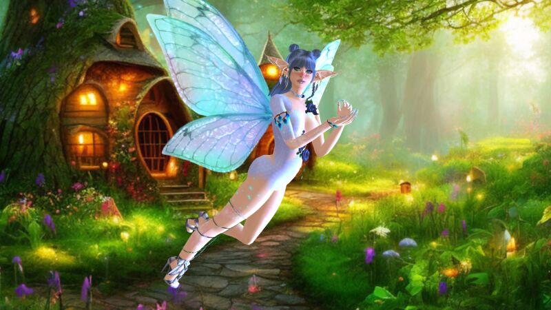 sims 4 cc fairy by simmierena 2