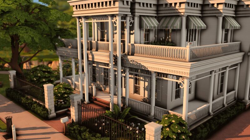 Explore a Stunning New Orleans Family House 6 sims 4 cc family house new orleans traditional by plumbobkingdom 4