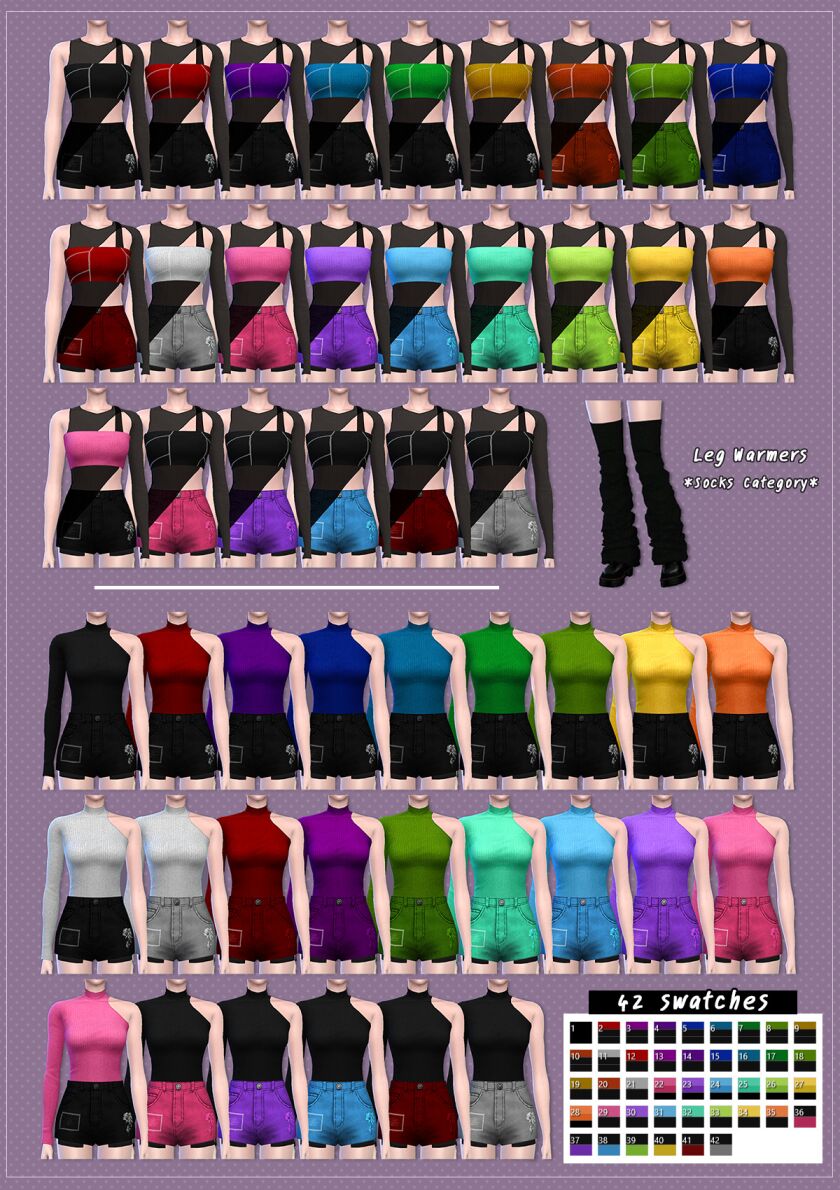 Create Karina's Whiplash Outfits in The Sims 4 3 sims 4 cc fangchuti 3