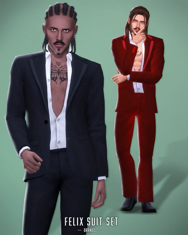 💖 Felix Suit [Valentine’s Day Gift] 💖 Sims 4 CC