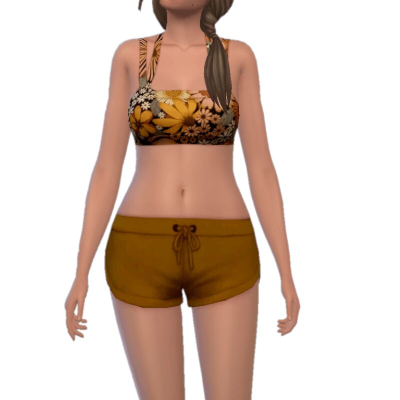 sims 4 cc floral active wear by ecstatic payne79 2