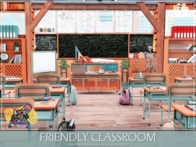 Friendly Classroom by Mychqqq Sims 4 CC