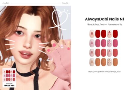 Gift of Nails – Free CC! Sims 4 CC