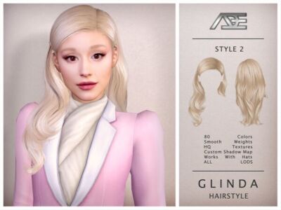 Glinda – Style 2 Hairstyle by Ade_Darma Sims 4 CC