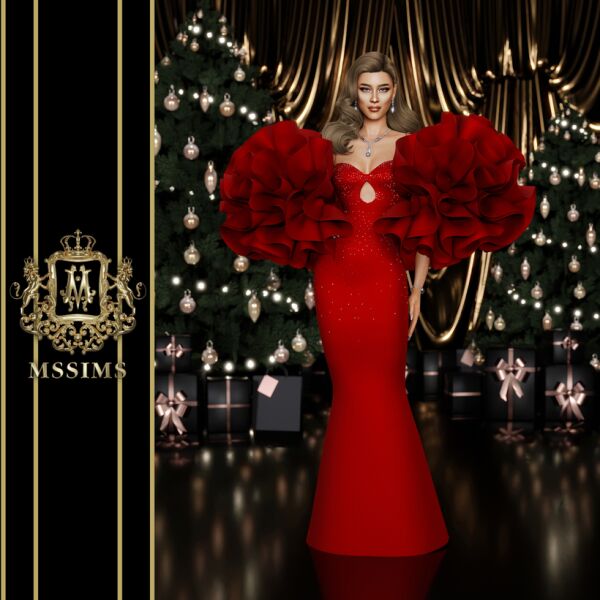 Glitzy Xmas 2024 1 Glitzy Xmas 2024 Sims 4 CC