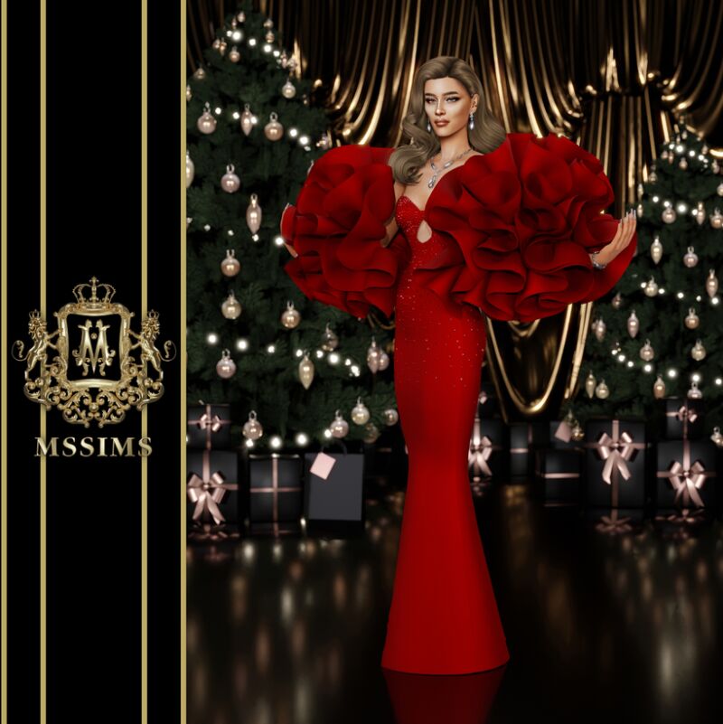 Glitzy Xmas 2024 4 sims 4 cc glitzy xmas 2024 by mssims4 2