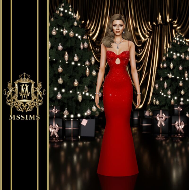 Glitzy Xmas 2024 5 sims 4 cc glitzy xmas 2024 by mssims4 3