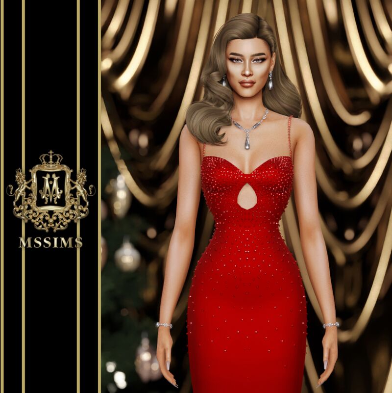 Glitzy Xmas 2024 6 sims 4 cc glitzy xmas 2024 by mssims4 4