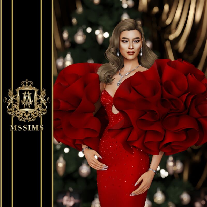 Glitzy Xmas 2024 2 sims 4 cc glitzy xmas 2024 by mssims4 5