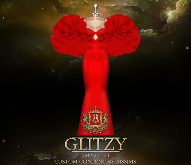 Glitzy Xmas 2024 3 sims 4 cc glitzy xmas 2024 by mssims4 6