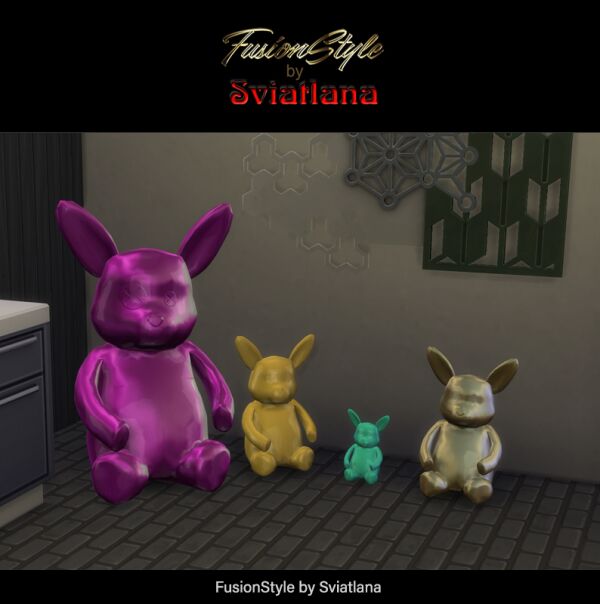 Gold Rabbit Toy 1 Gold Rabbit Toy Sims 4 CC