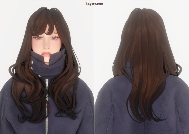Gracie Hair by Kaycreame 2 sims 4 cc gracie hair by kaycreame 2