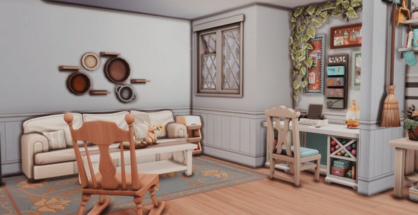 Grannie’s Kitchen: A Cozy Culinary Space 3 sims 4 cc grannies kitchen by pilarleonyt 4