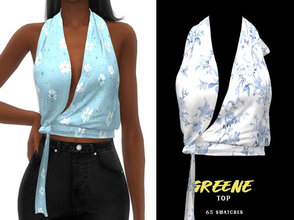 Stylish Greene Top for Your Sims 1 Stylish Greene Top for Your Sims Sims 4 CC