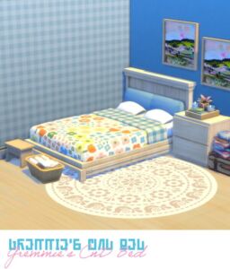 Gremmie’s CND BED: A Cozy Addition for Your Sims Sims 4 CC