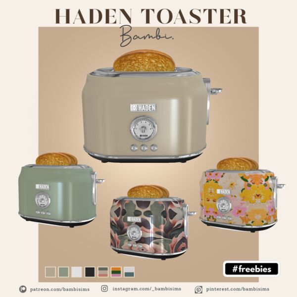 Stylish Haden Toaster Freebie 1 Stylish Haden Toaster Freebie Sims 4 CC