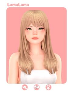Hair Annie by Lamalama Sims 4 CC