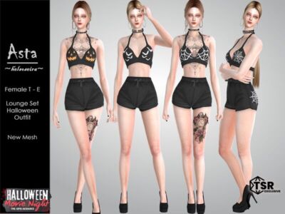 Spooktacular Halloween Lounge Fashion Sims 4 CC