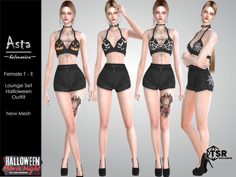 Spooktacular Halloween Lounge Fashion 1 Spooktacular Halloween Lounge Fashion Sims 4 CC