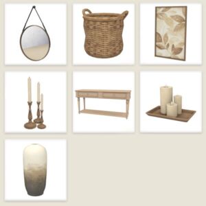 Stylish Hallway Set for Your Home Sims 4 CC