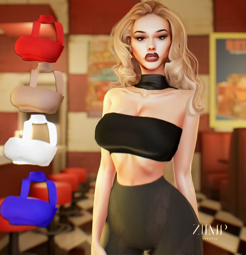 Stylish Halter Top 1 Stylish Halter Top Sims 4 CC