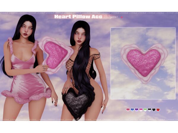 Heart Pillow Accessory By Lynxsimz Sims 4 CC