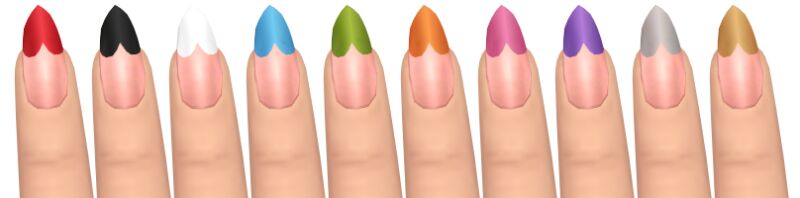 Heart Shaker Nails by Trillyke 2 sims 4 cc heart shaker nails by trillyke 3