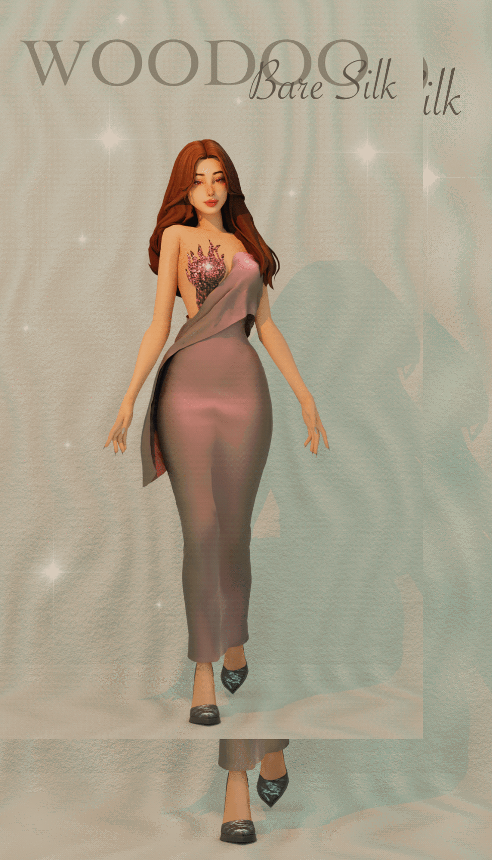 Stunning Silk Evening Gown for Your Game! 2 sims 4 cc hey everyone this time ive created a 2