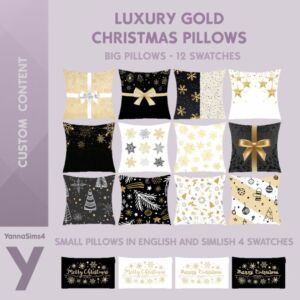 Unique Decorative Pillows for a Festive Season Sims 4 CC