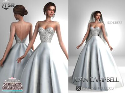 I DO Dress by Joan Campbell Beauty Sims 4 CC