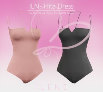 Stylish Hita Dress by Ilene Sims 4 CC
