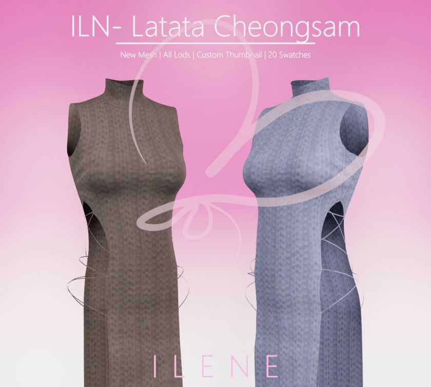 Ilenes4_Latata Cheongsam 1 Ilenes4_Latata Cheongsam Sims 4 CC