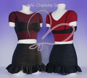 Charming Charlotte Set Sims 4 CC