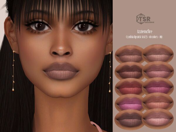 Cynthia Lipstick N.623 by IzzieMcFire 1 Cynthia Lipstick N.623 by IzzieMcFire Sims 4 CC
