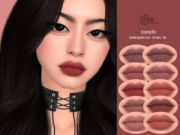 IMF Kaelum Lipstick N.621 - Stunning Lip Color 1 IMF Kaelum Lipstick N.621 – Stunning Lip Color Sims 4 CC