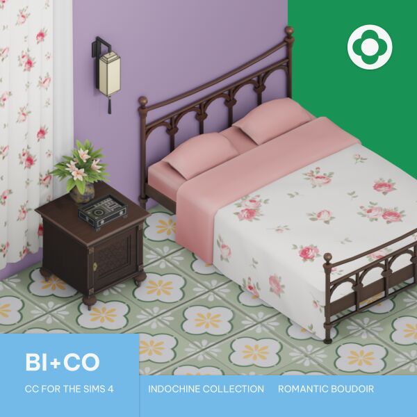 Indochine Collection - Romantic Boudoir Set 1 Indochine Collection – Romantic Boudoir Set Sims 4 CC