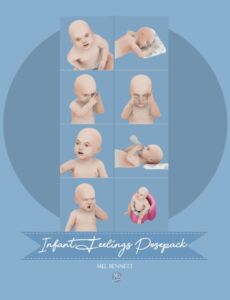 Infant Feelings Posepack Sims 4 CC