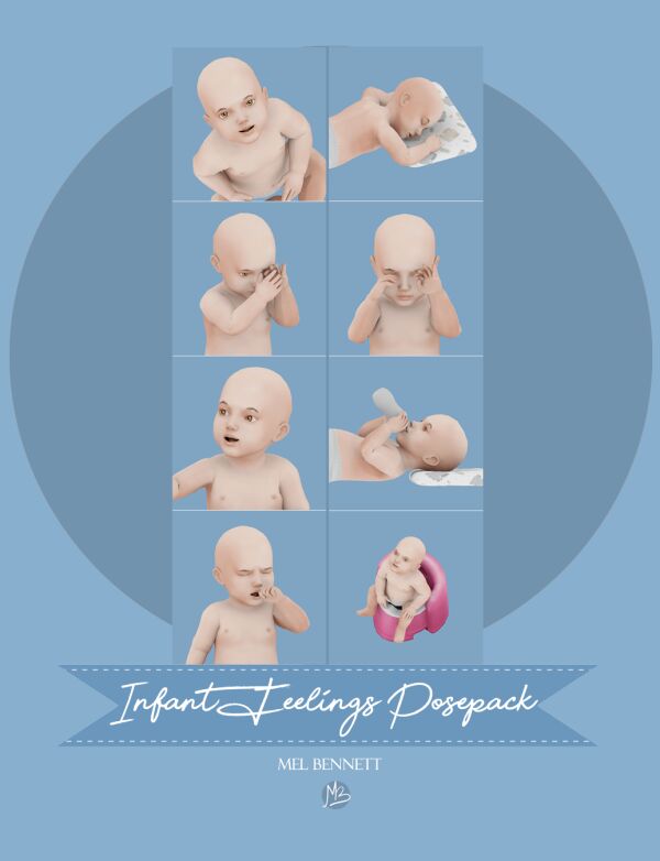 Infant Feelings Posepack 1 Infant Feelings Posepack Sims 4 CC
