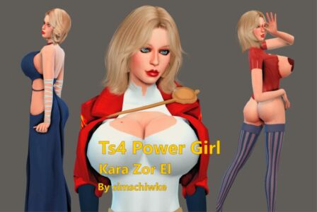 Inspired by Kara Zor El / Power Girl Sims 4 CC