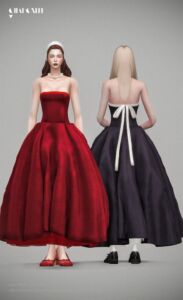 Isaac Mizrahi 1995 Dress by Charonlee Sims 4 CC