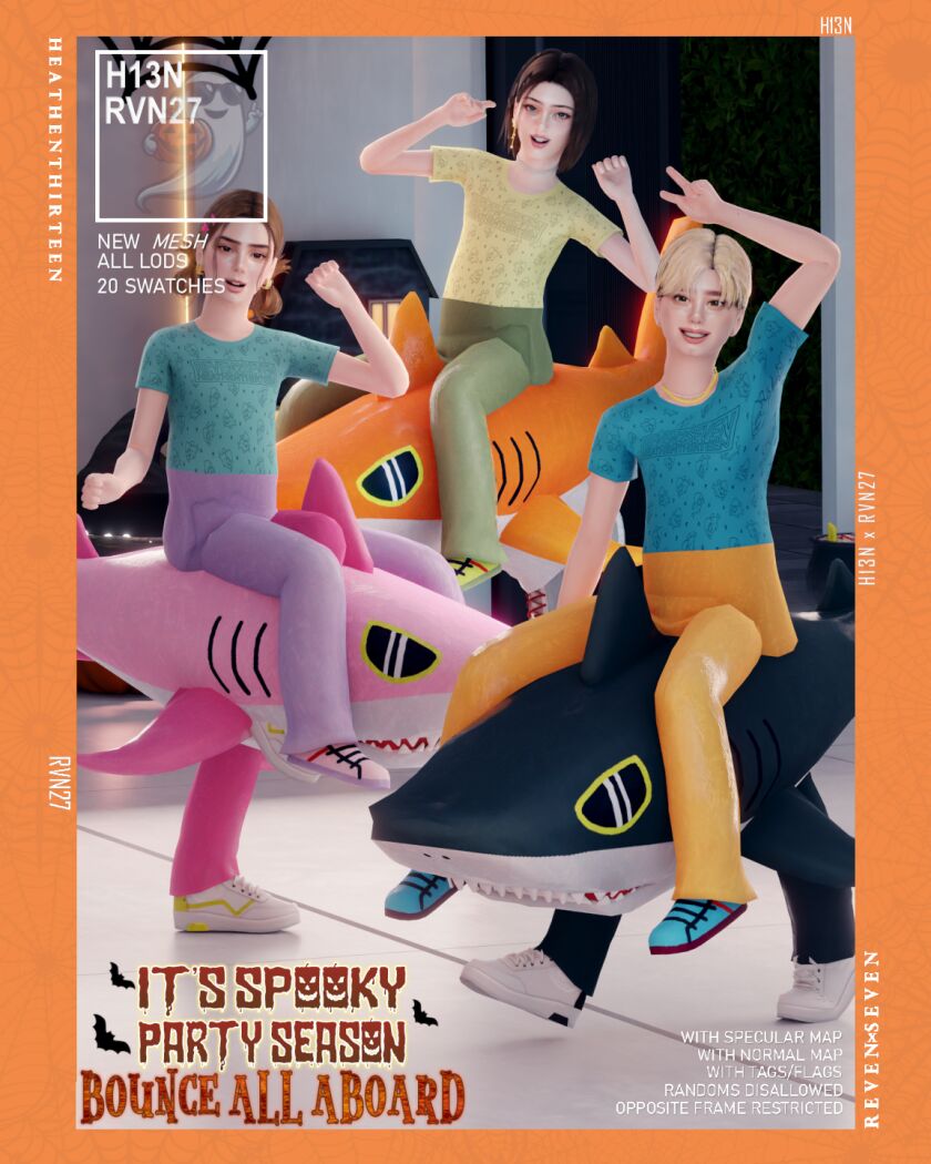 🎃 It's Spooky Party Season! 6 sims 4 cc its spooky party season bounce all aboard 11
