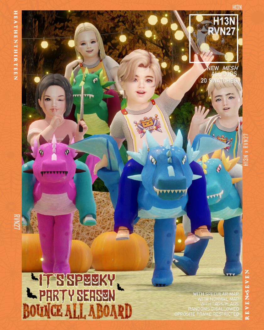 🎃 It's Spooky Party Season! 10 sims 4 cc its spooky party season bounce all aboard 5