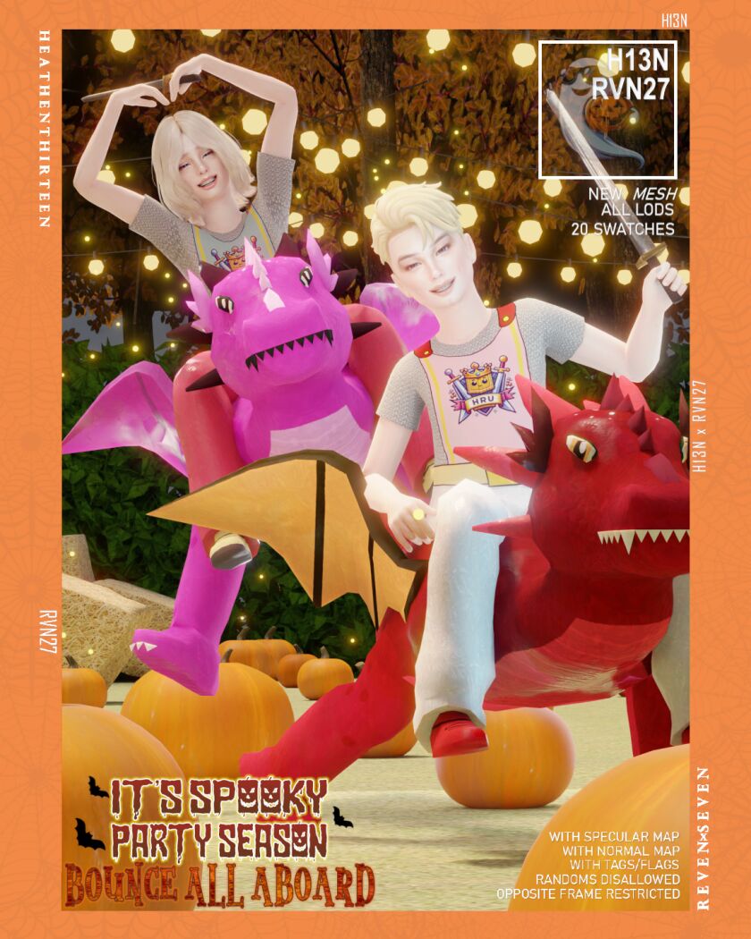 🎃 It's Spooky Party Season! 2 sims 4 cc its spooky party season bounce all aboard 7