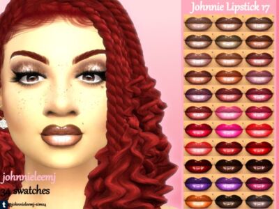 Stunning Johnnie Lipstick Swatches Sims 4 CC